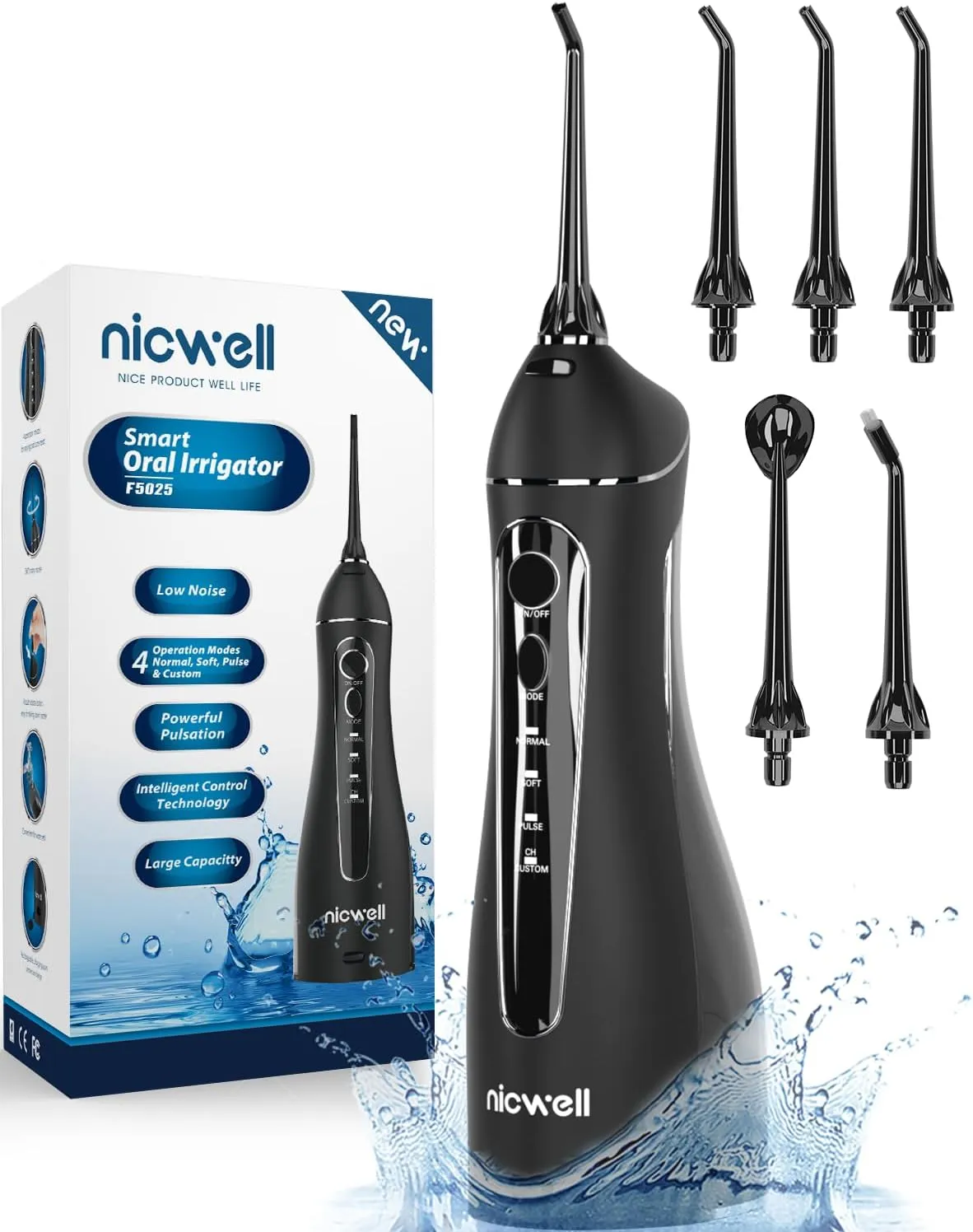 Nicwell Irrigador Dental Inalámbrico